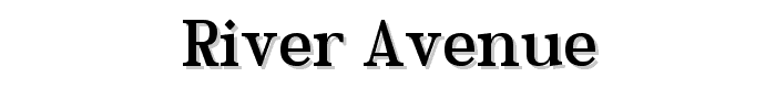 River Avenue font